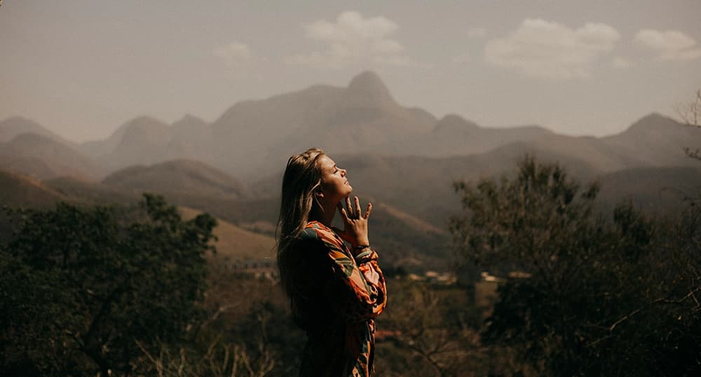 Woman enjoying the great outdoors of Brazil.