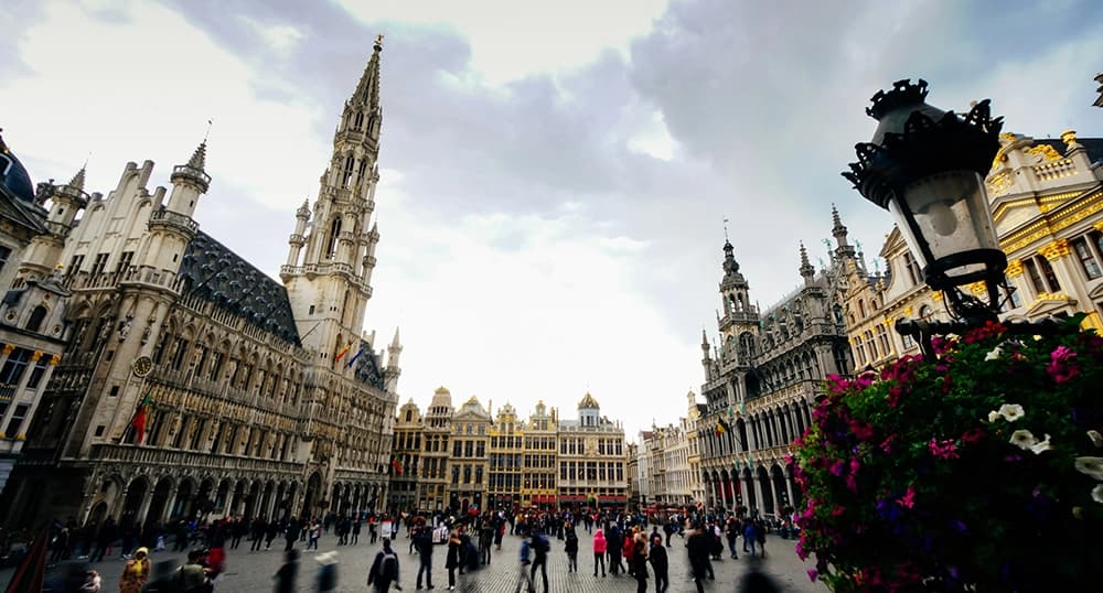 Place du Luxembourg, Elsene, Belgium