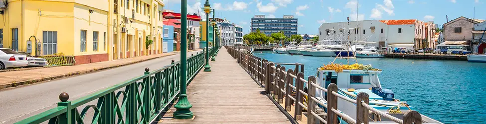 The promenade in Barbados.