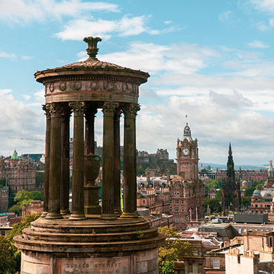 Monument in Edinburgh, Scotland.