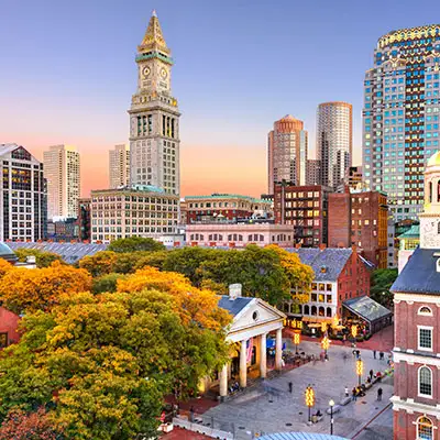 Downtown Boston, Massachusetts.