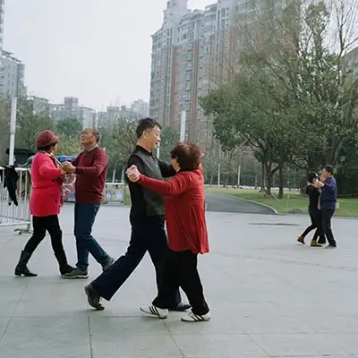 People dancing in Central Park.