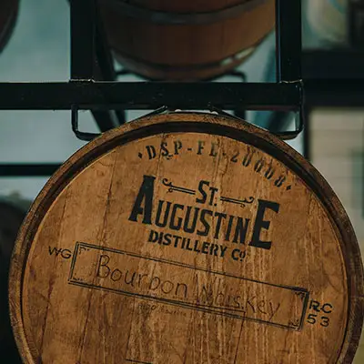 Bourbon barrels.