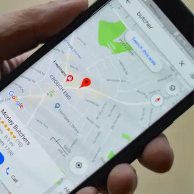 Google maps app on phone